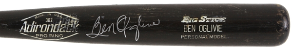 1982 Ben Oglivie Milwaukee Brewers Signed Adirondack Professional Model Game Used Bat (MEARS LOA/JSA) AL Champions Season