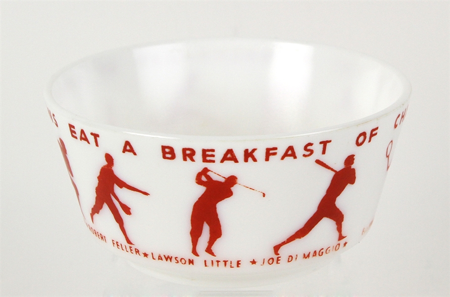 1940s Wheaties Breakfast of Champions Cereal Bowl