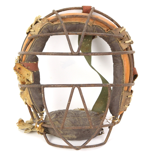 1920s Game Worn Catchers Mask (MEARS LOA)