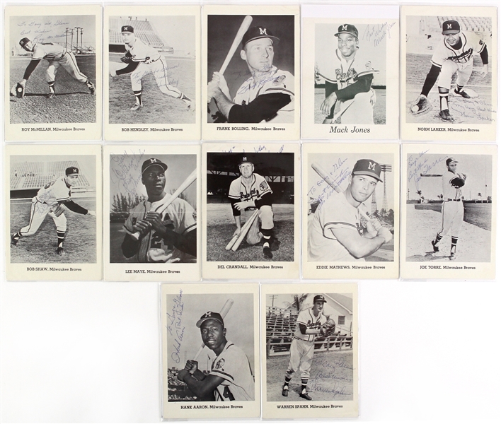 Lot Detail - 1963 Milwaukee Braves Signed & Inscribed 5