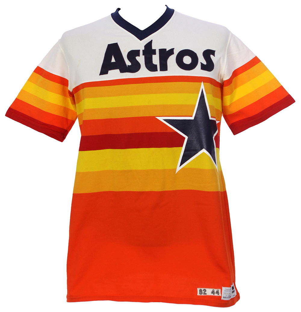 Lot Detail - 1982 Danny Heep Houston Astros Rainbow Home Jersey (MEARS LOA)