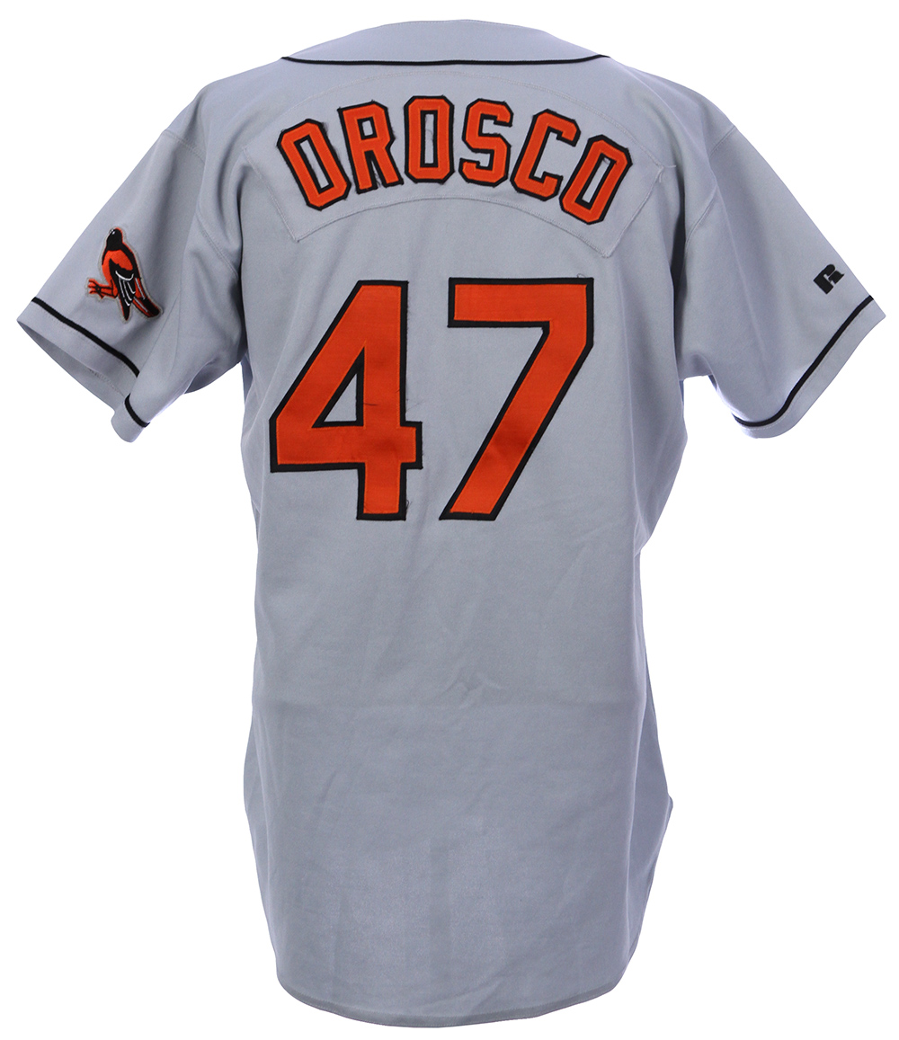 Lot Detail - 1995 Jesse Orosco Baltimore Orioles Game Worn Road Jersey  (MEARS LOA)