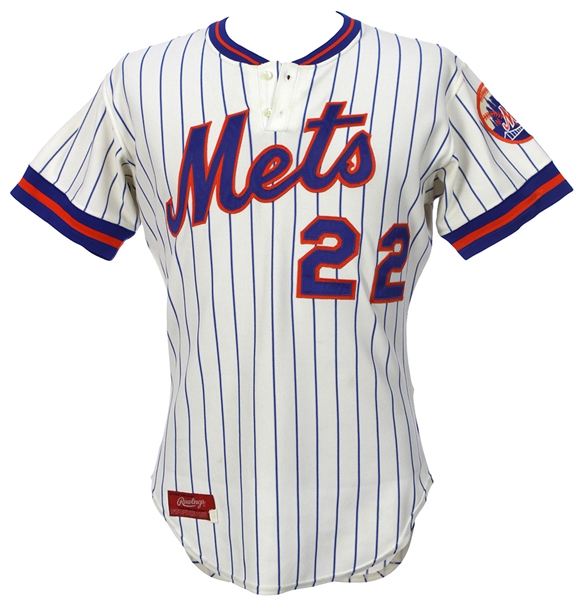 1980 Mike Jorgensen New York Mets Game Worn Home Jersey (MEARS LOA)