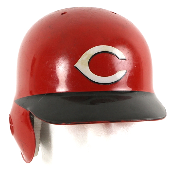 2004 Jermaine Clark Cincinnati Reds Game Worn Batting Helmet (MEARS LOA)