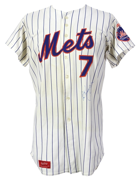 1975 Ed Kranepool New York Mets Signed Game Worn Home Jersey (MEARS A9/JSA)