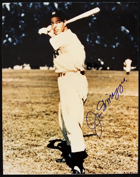 Lot Detail - 1990's Joe DiMaggio New York Yankees Signed 8" X 10" Photo ...