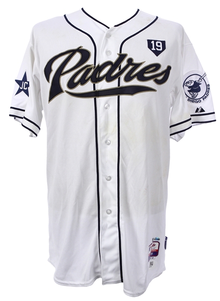 2014 (September 3) Andrew Cashner San Diego Padres Game Worn Home Jersey w/ Tony Gwynn Memorial Patch (MEARS LOA/MLB Hologram)