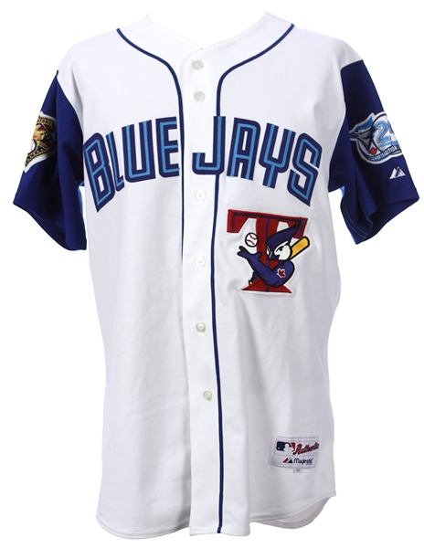 2001 Cookie Rojas Toronto Blue Jays Game Worn Alternate Home Jersey (MEARS LOA/Blue Jays COA)