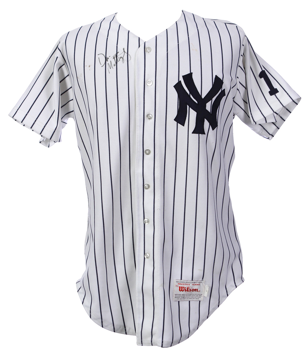 Lot Detail - Don Mattingly Signed New York Yankees Home Jersey