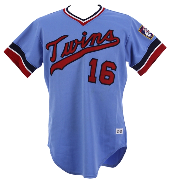 1985 Frank Viola Minnesota Twins Game Worn Road Jersey (MEARS LOA)