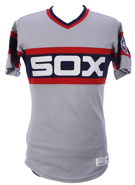 1985 Daryl Boston Chicago White Sox Game Worn Road Jersey (MEARS LOA)