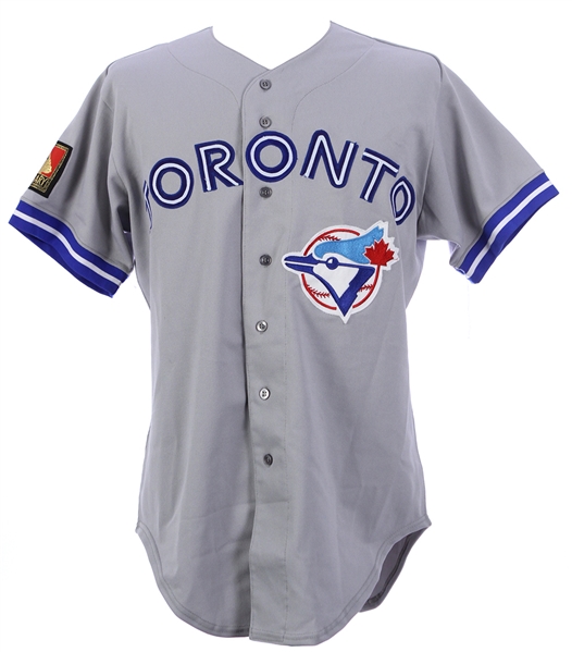 1994 Devon White Toronto Blue Jays Game Worn Road Jersey (MEARS LOA)