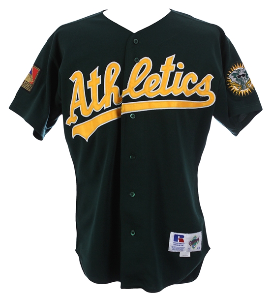 1994 Steve Sax Oakland Athletics Alternate Jersey (MEARS LOA)