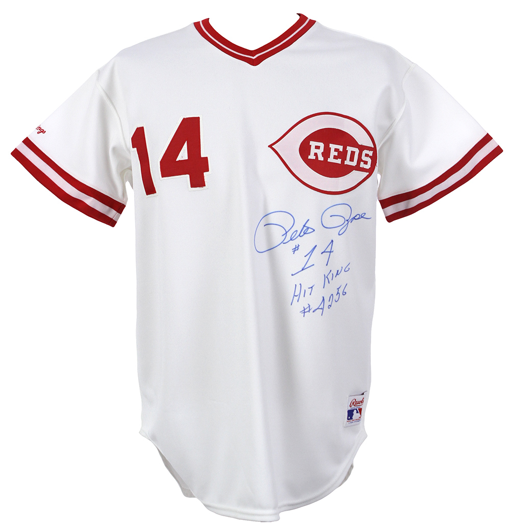 Lot Detail - 1980's-90's Pete Rose Cincinnati Reds Signed & Inscribed ...