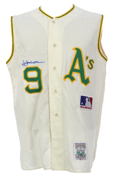 1990s Reggie Jackson Oakland Athletics Signed Mitchell & Ness Jersey Vest (JSA)