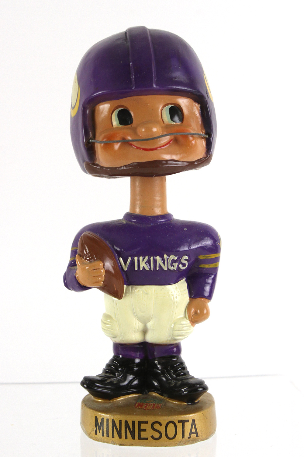 Lot Detail - 1961-1966 Minnesota Vikings Toes Up 8” Gold Round Base