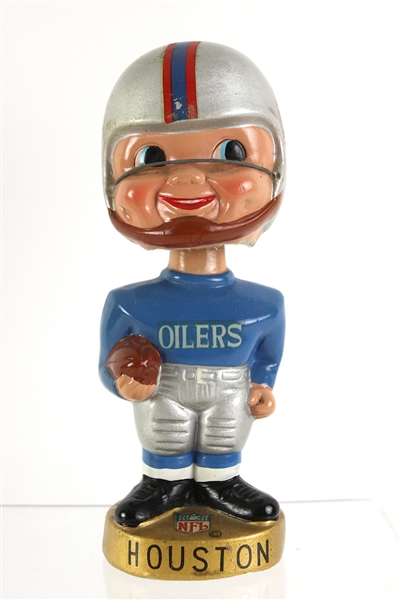 1968-1970 Houston Oilers 8” NFL Gold Base Bobbing Head Doll Nodder