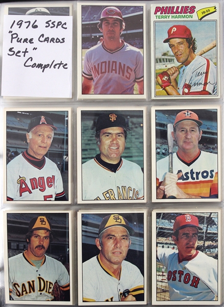 1976 SSPC Baseball Trading Cards Complete Set (630/630)