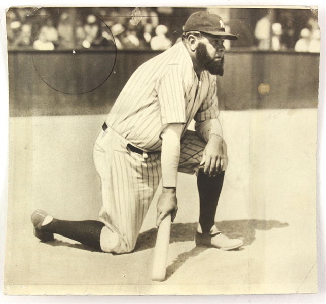 1933 Babe Ruth w/ Beard New York Yankees 6.5" x 7" Original Photo