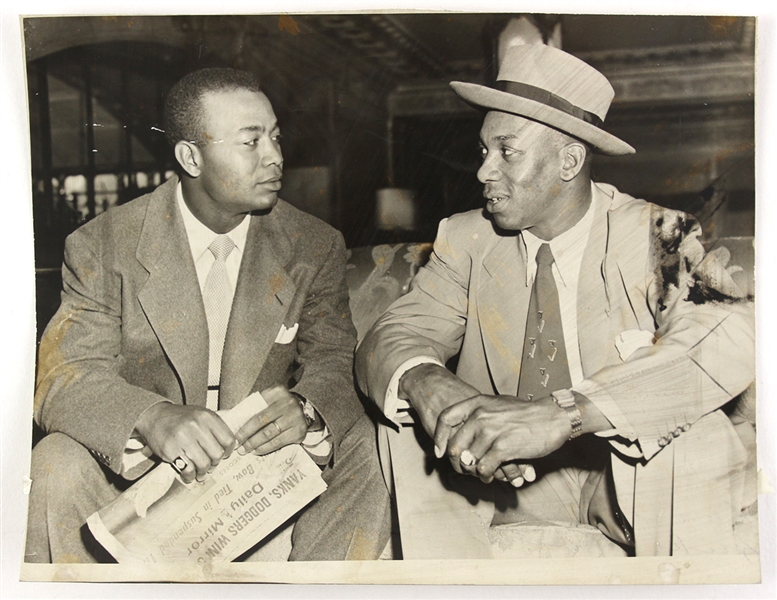 1951 Larry Doby Luke Easter Cleveland Indians 6.25" x 8" Original Photo