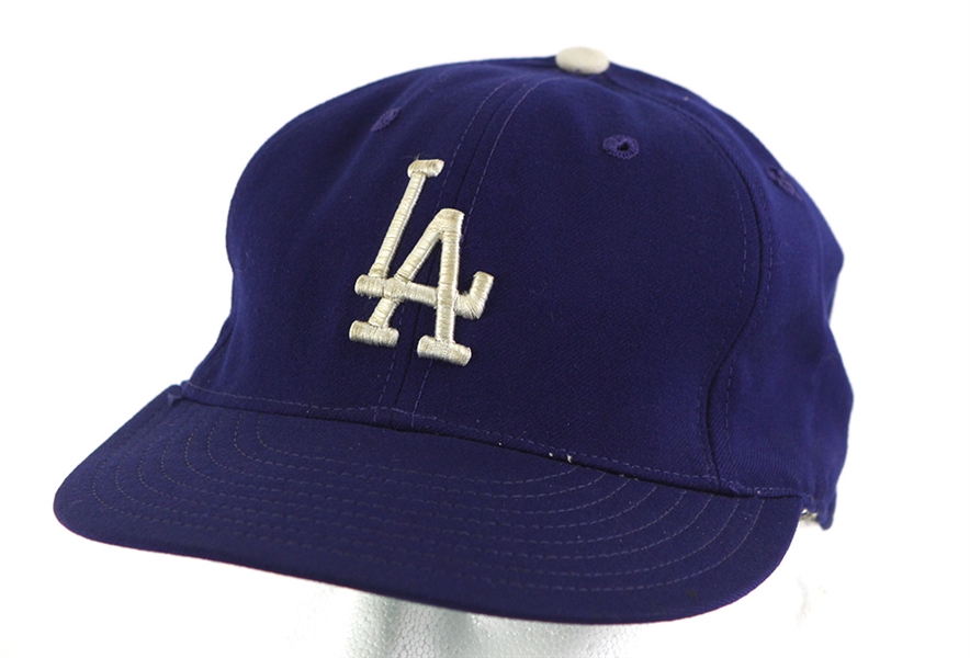 1974-82 Los Angeles Dodgers Game Worn Cap (MEARS LOA)