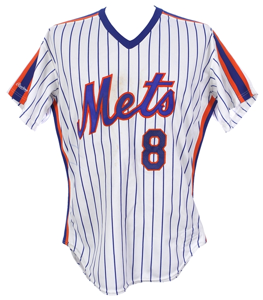 1987 Gary Carter New York Mets Restored Home Jersey (MEARS LOA)