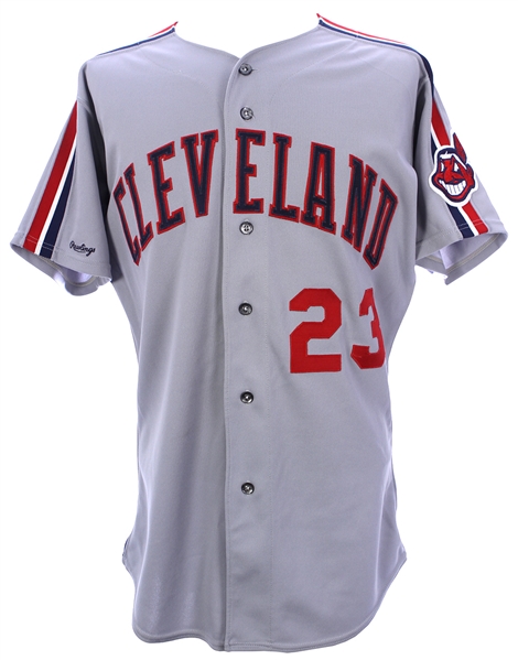 Lot Detail - 1991 Mark Whiten Cleveland Indians Game Worn Road Jersey 