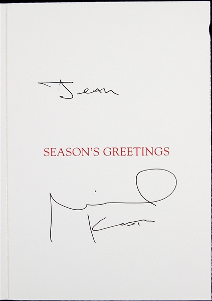 Michael Keaton 5"x 7" Signed Holiday Card (JSA)