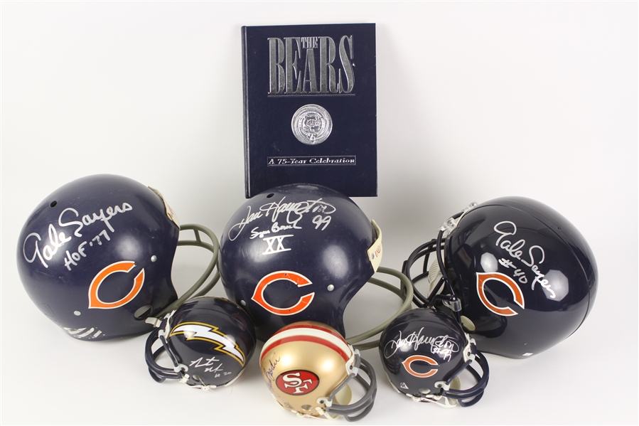 1980-1990s Chicago Bears Autographed Memorabilia (JSA) Lot of 9