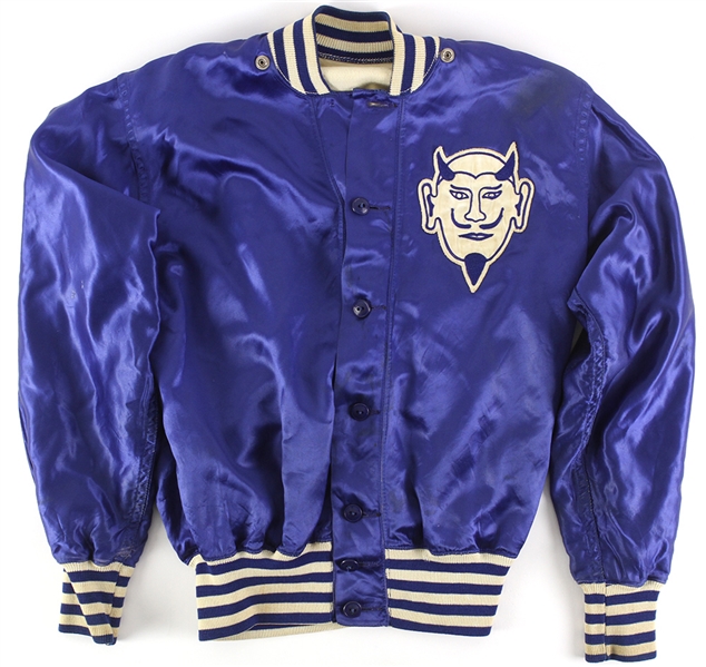 1950s-60s Duke Blue Devils Lined Satin Jacket (MEARS LOA)