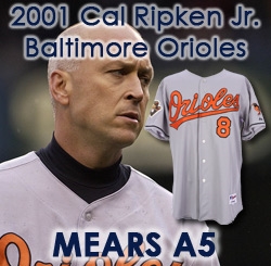 Lot Detail - 2001 Cal Ripken, Jr. Baltimore Orioles Game-Used Road Jersey  (Final Season)