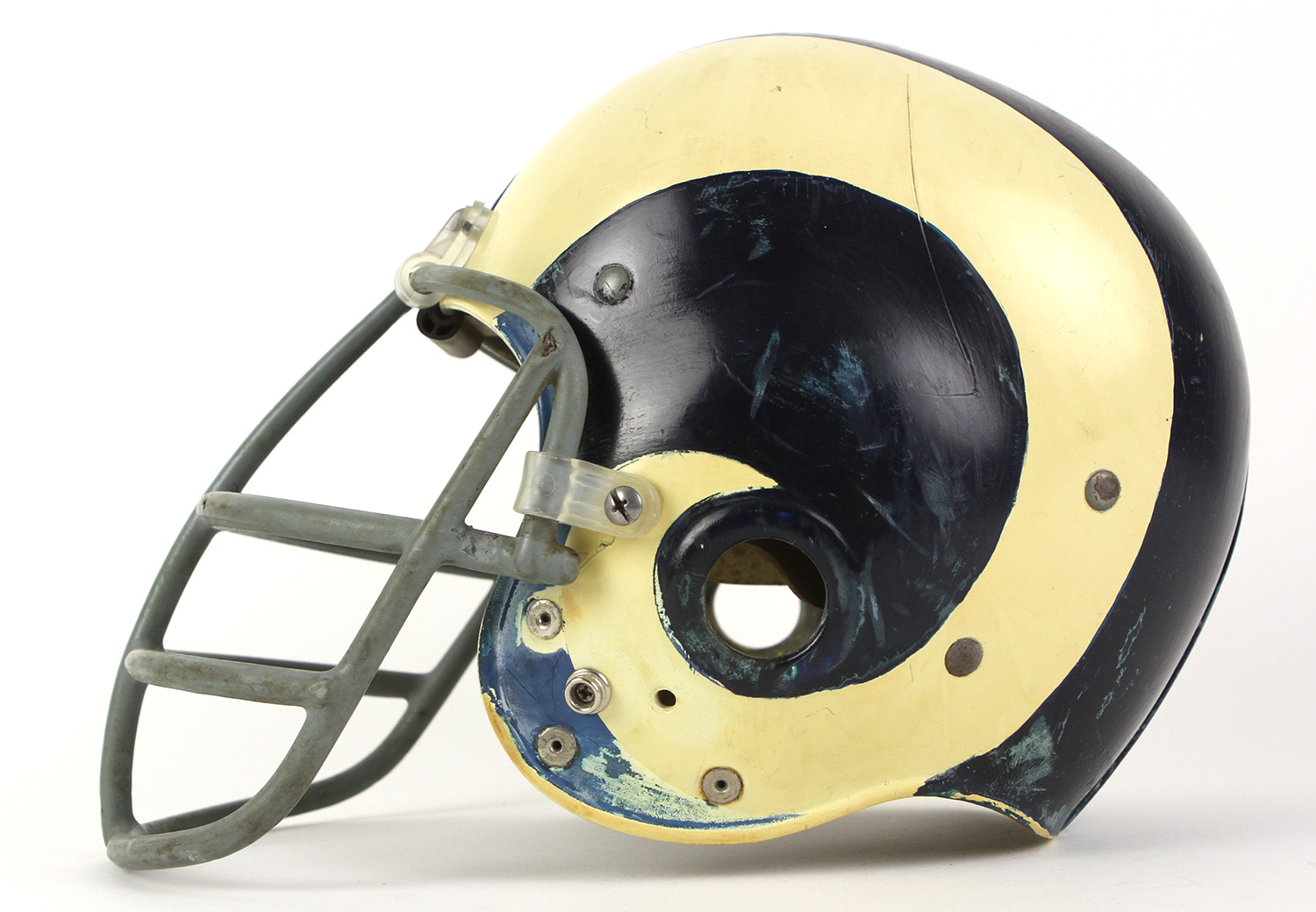 Vintage Riddell 1973 Los Angeles Rams Kra-Lite Old Football Helmet