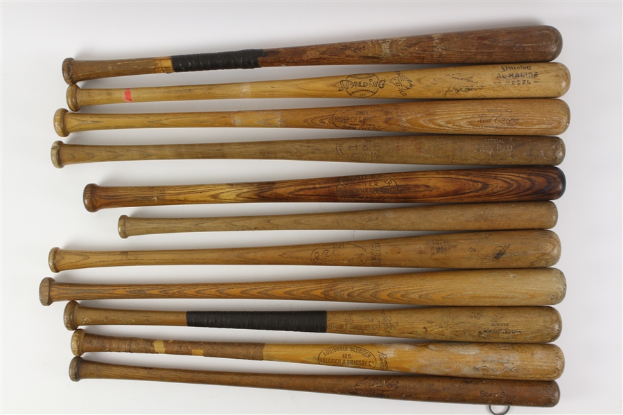 1910s-80s Store Model Baseball Bat Collection - Lot of 57 w/ Babe Ruth, Lou Gehrig, Jackie Robinson, Mickey Mantle, Roberto Clemente & More 