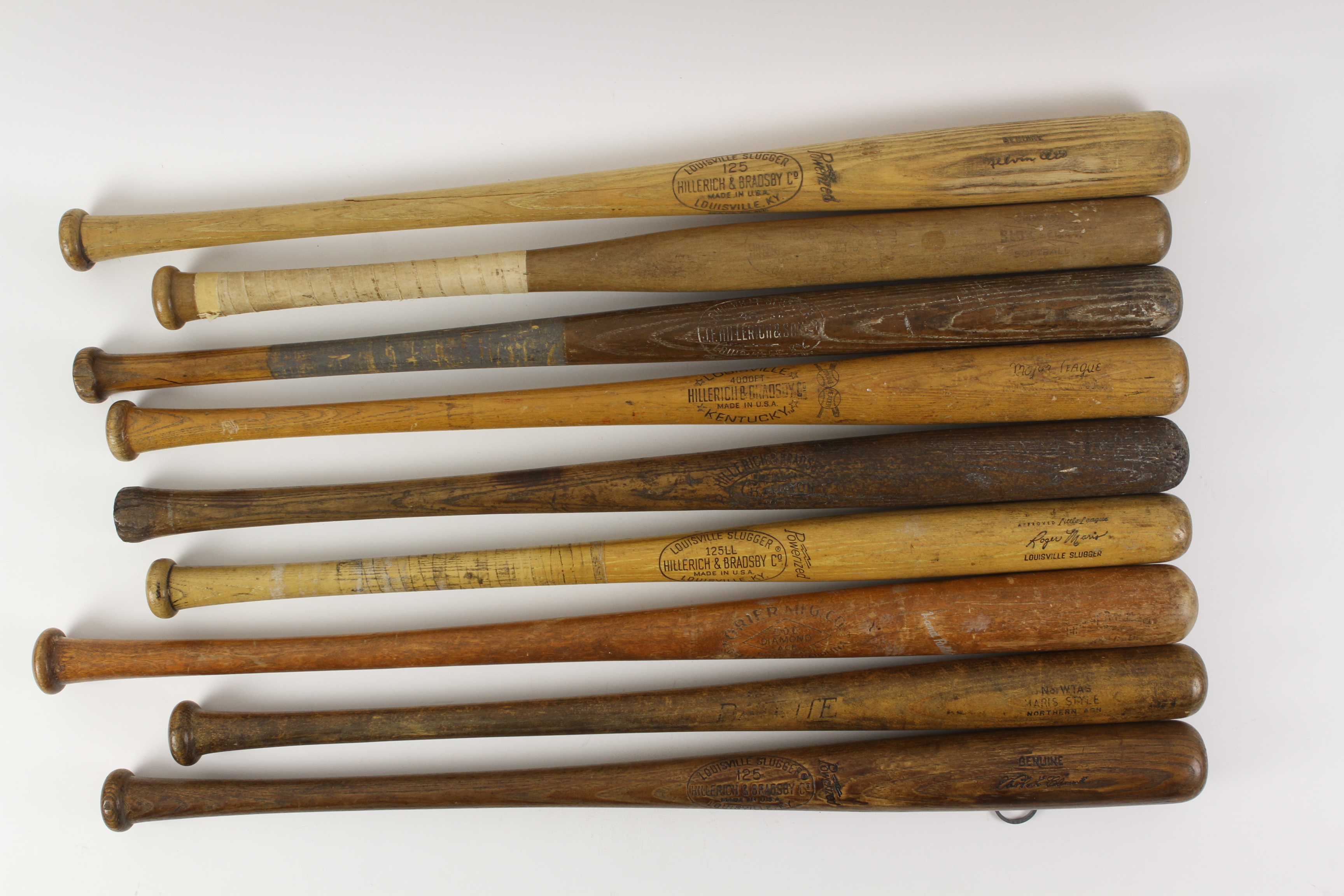 HILLERICH & BRADSBY 9 Roberto Clemente Leader H&B 35 Vintage Wood Baseball  Bat