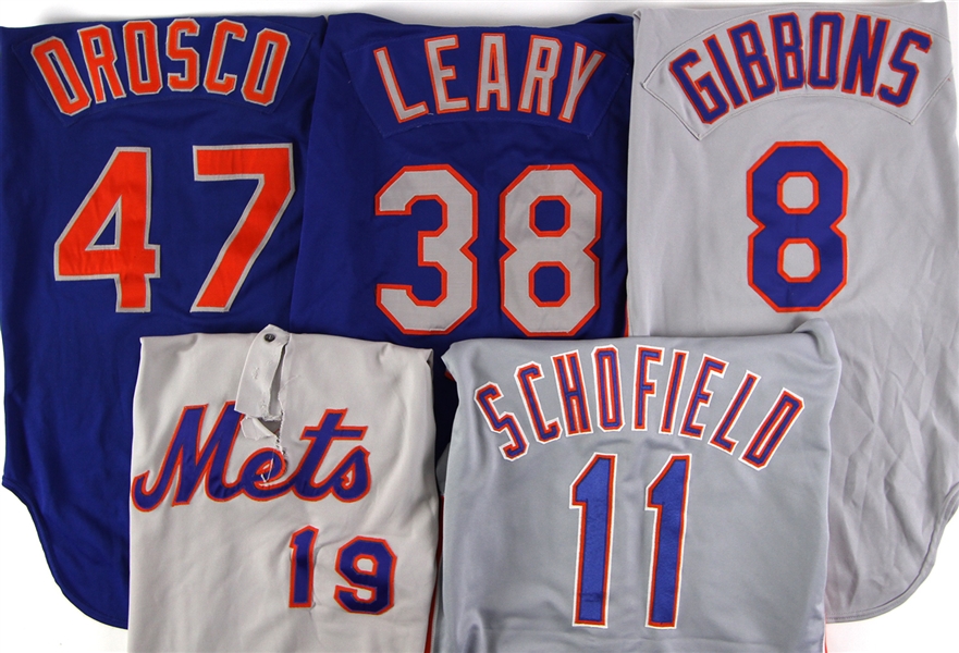 1978-92 New York Mets Game Worn Jersey Collection - Lot of 9 w/ Dave Kingman, Jesse Orosco, John Gibbons, Hubie Brooks Signed & More (MEARS LOA)