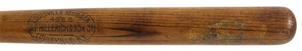 1911-16 Eddie Collins Ahletics/White Sox JF Hillerich & Son Louisville Slugger 40EC Store Model Decal Bat 