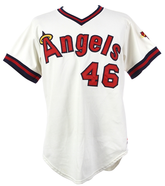 1981 Don Aase California Angels Game Worn Home Jersey (MEARS LOA)