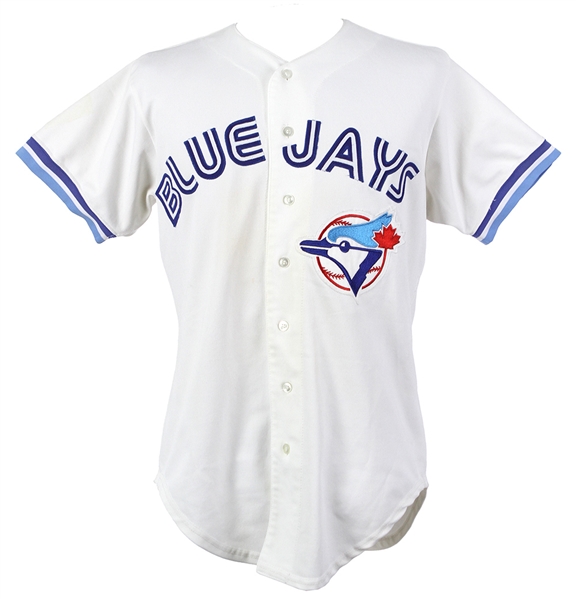 1995 Domingo Cedeno Toronto Blue Jays Game Worn Home Jersey (MEARS LOA)