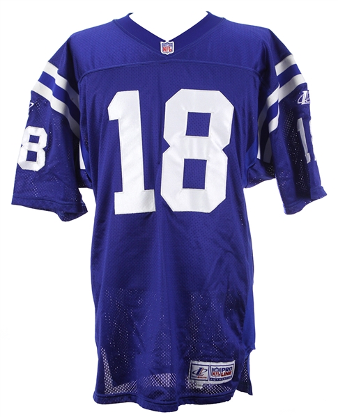 1998 Peyton Manning Indianapolis Colts Signed Home Jersey (MEARS LOA/Full JSA) Rookie Season