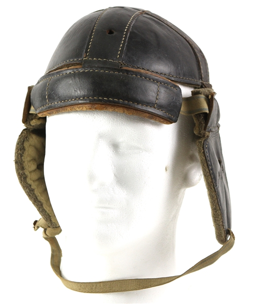 1910s-20s Thomas E Wilson & Co. 83 Game Worn Wool Lined Leather Football Helmet (MEARS LOA)