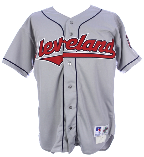 1995 Eddie Murray Cleveland Indians Signed Game Worn Road Jersey (MEARS LOA/JSA) Al Champs Season