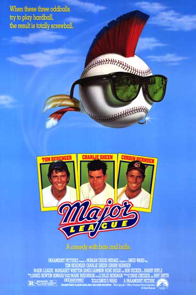 CHARLIE SHEEN in MAJOR LEAGUE (1989). Copyright: Editorial use