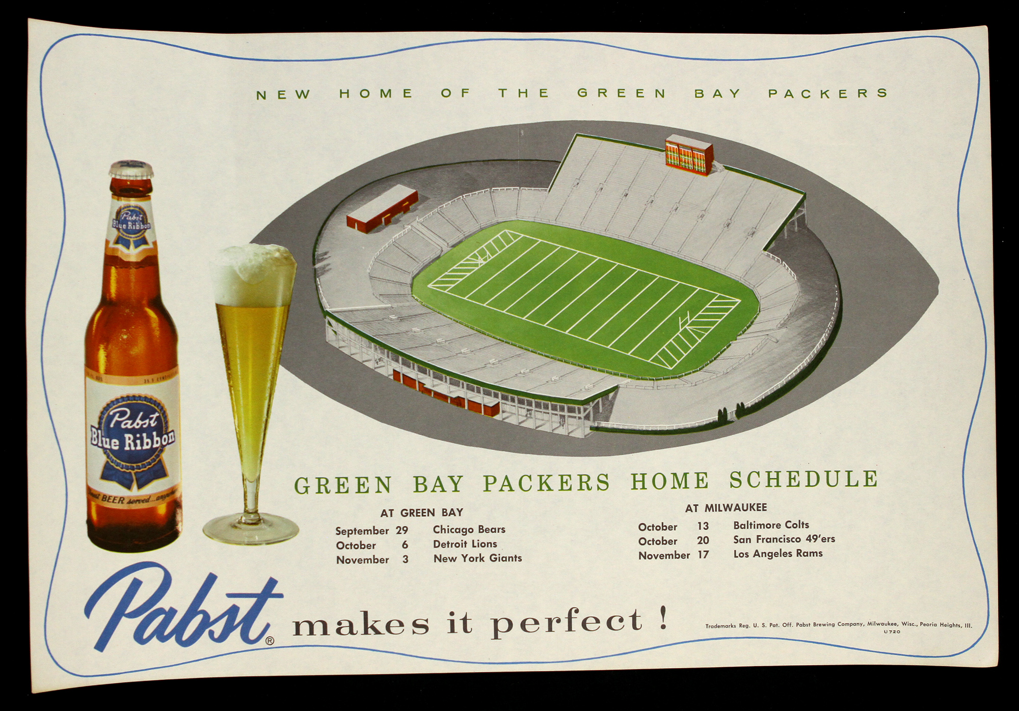 Lot Detail - 1957 Green Bay Packers New City Stadium/Lambeau Field