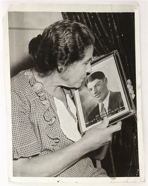 1937 Joe DiMaggios Mother New York Yankees 6.5" x 8.5" Original Photo