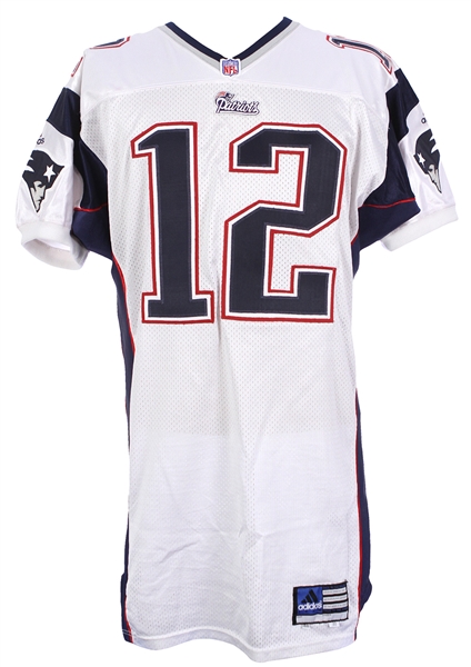 Lot Detail 2000 Tom Brady New England Patriots Road Jersey Mears Loa Rookie Season 3904