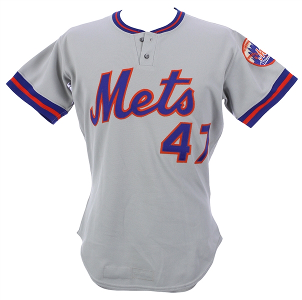 1979 Jesse Orosco New York Mets Game Worn Road Jersey (MEARS LOA) Rookie Season