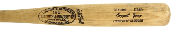 1977-79 Ruppert Jones Seattle Mariners H&B Louisville Slugger Professional Model Game Used Bat (MEARS LOA)