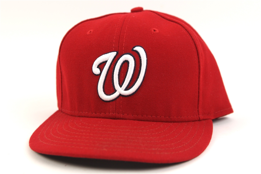 2011 Tommy Milone Washington Nationals Game Worn Cap (MEARS LOA/MLB Hologram) Rookie Season