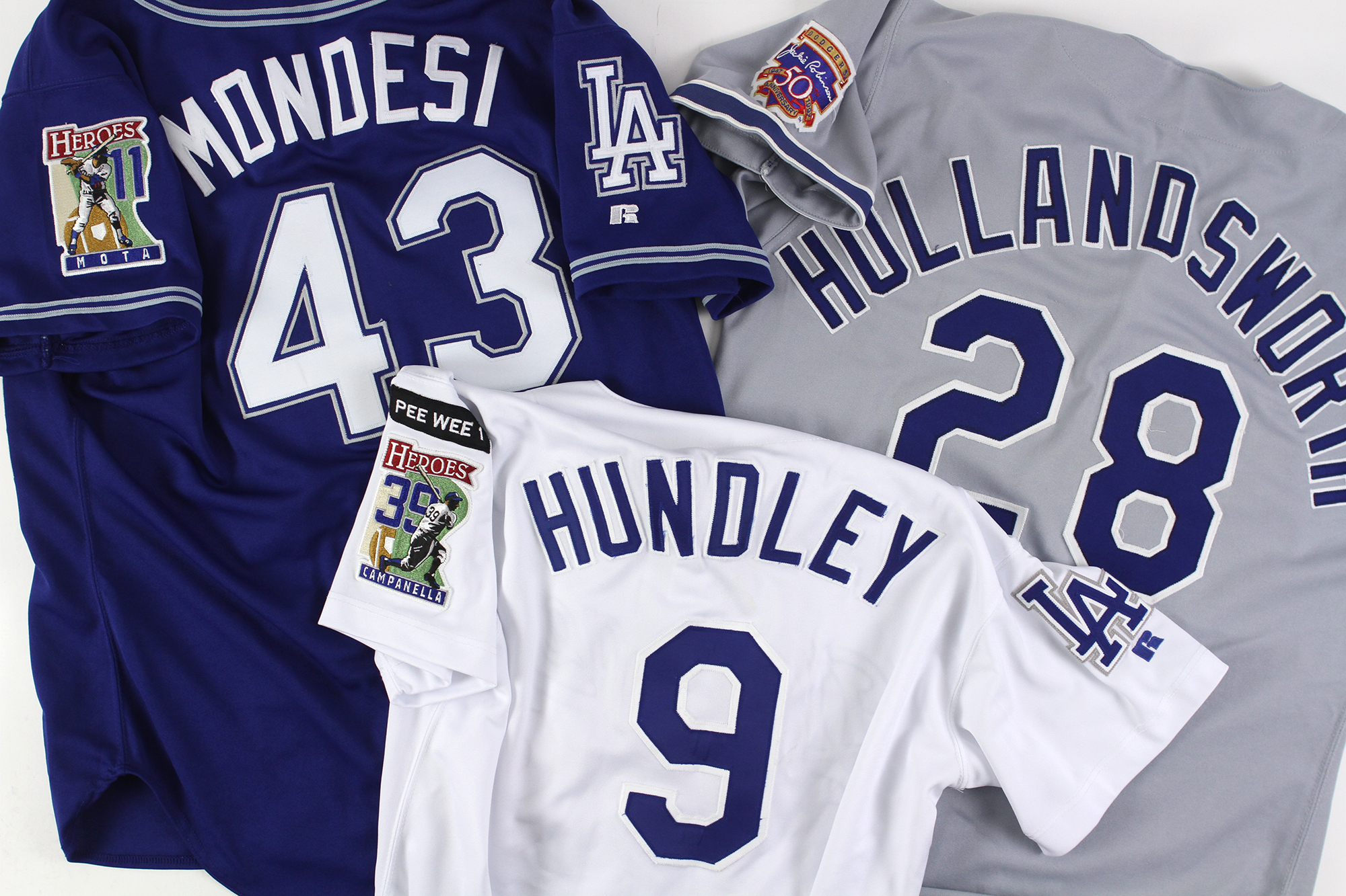 Lot Detail - 1989-2007 Los Angeles Dodgers Game Worn Jerseys - Lot of 6 w/  Rick Dempsey, Raul Mondesi, Todd Hollandsworth, Manny Mota & More (MEARS  LOA)