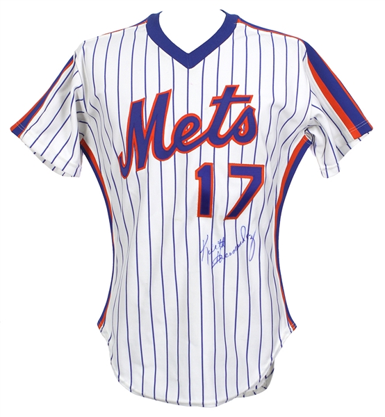 Lot Detail - 1983 Keith Hernandez New York Mets Signed Game Worn Home Jersey  (MEARS A10/JSA)